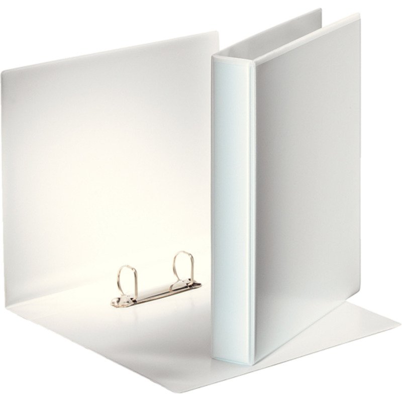 Classeur 2 anneaux cartonné Esselte personnalisable A4 - Dos 5 cm blanc