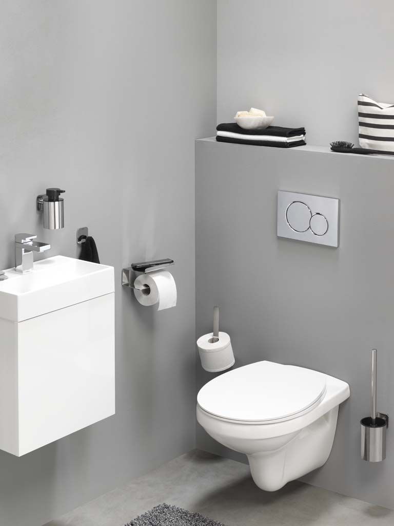 Tiger Colar toiletborstelgarnituur RVS gepolijst