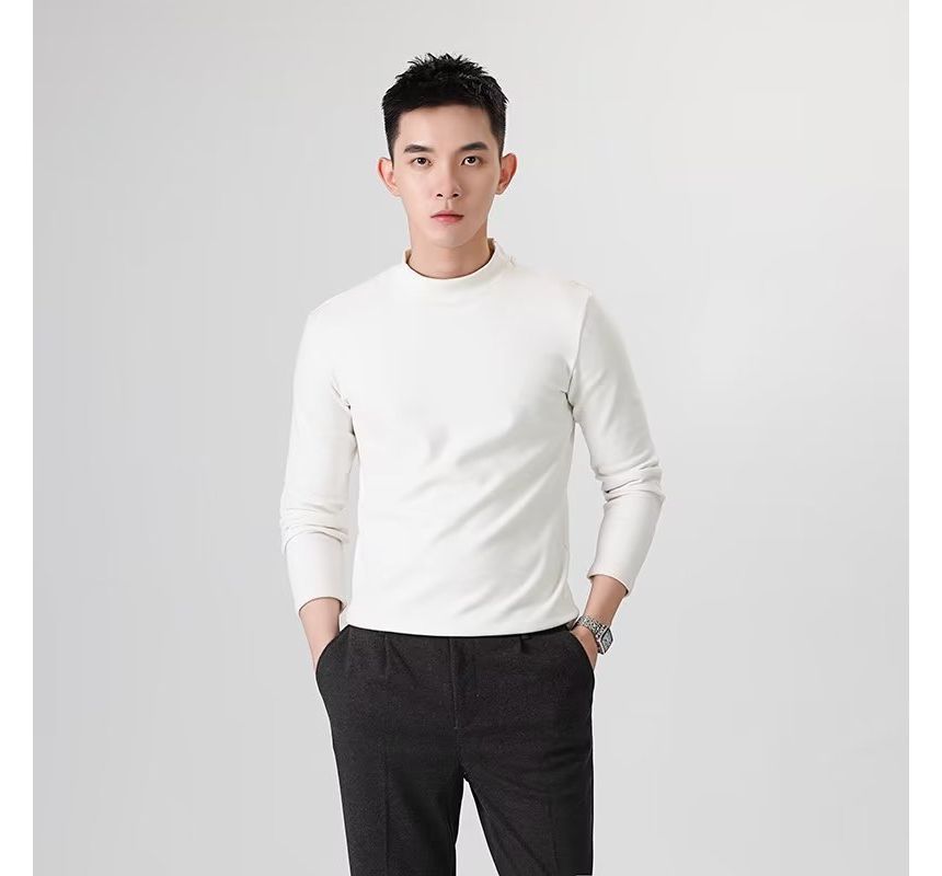 Wewewow - T-shirt met lange mouwen en ronde hals