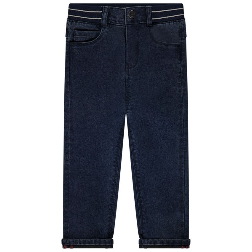 Jean skinny à taille élastiquée pour bébé garçon - Bleu marine