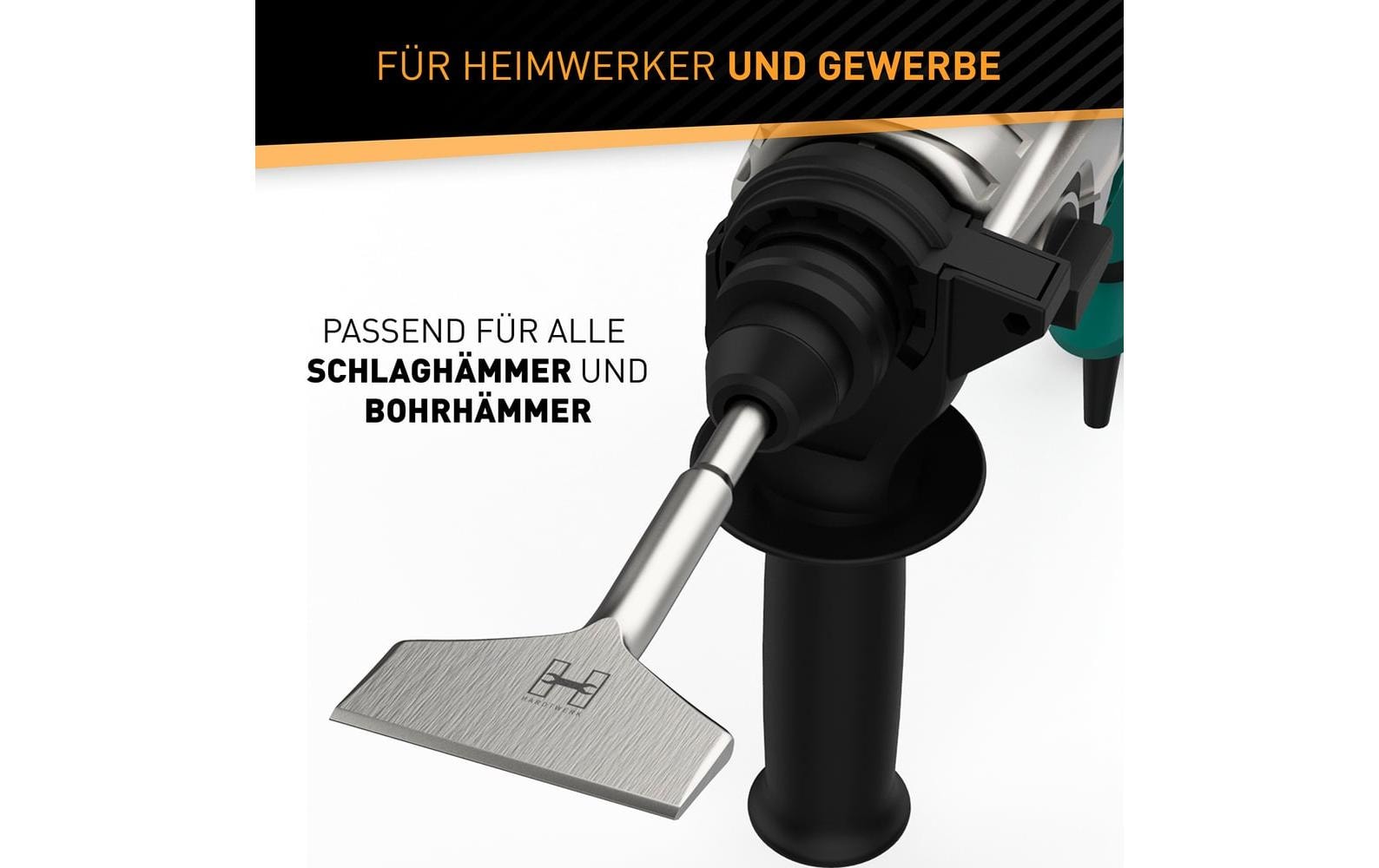 Turbo Fliesenmeissel für Bohrhammer 165 x 75 mmPlattenmeisel