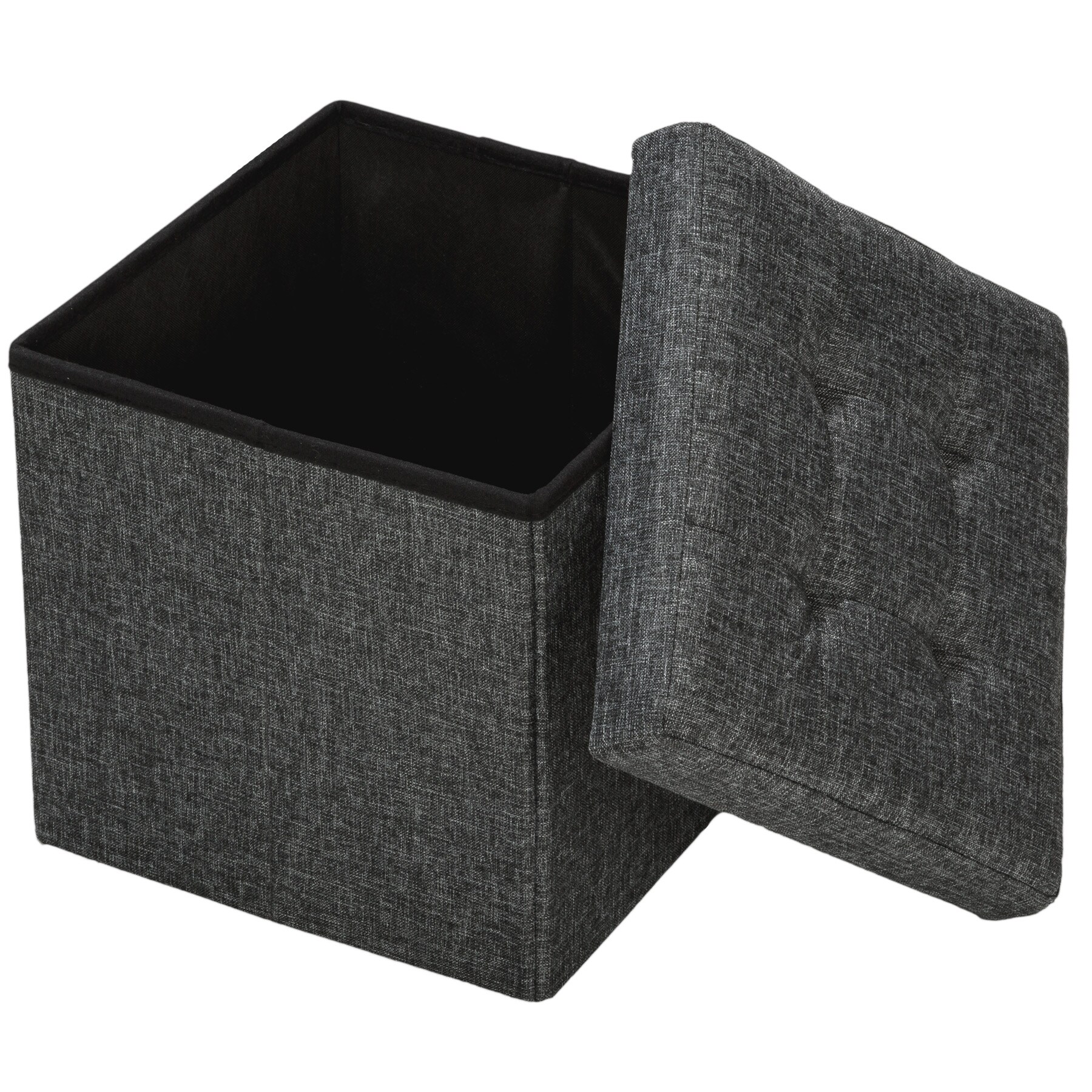tectake® Sitzhocker, faltbar, Polyester, 38 x 38 x 38 cm