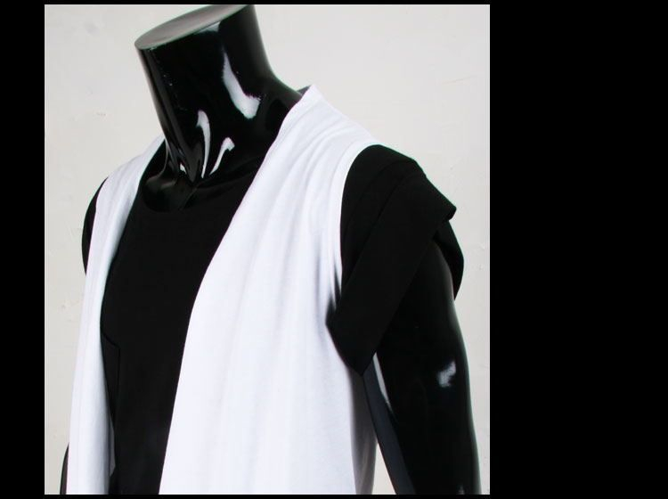 Bay Go Mall - Mouwloos vest met draperie