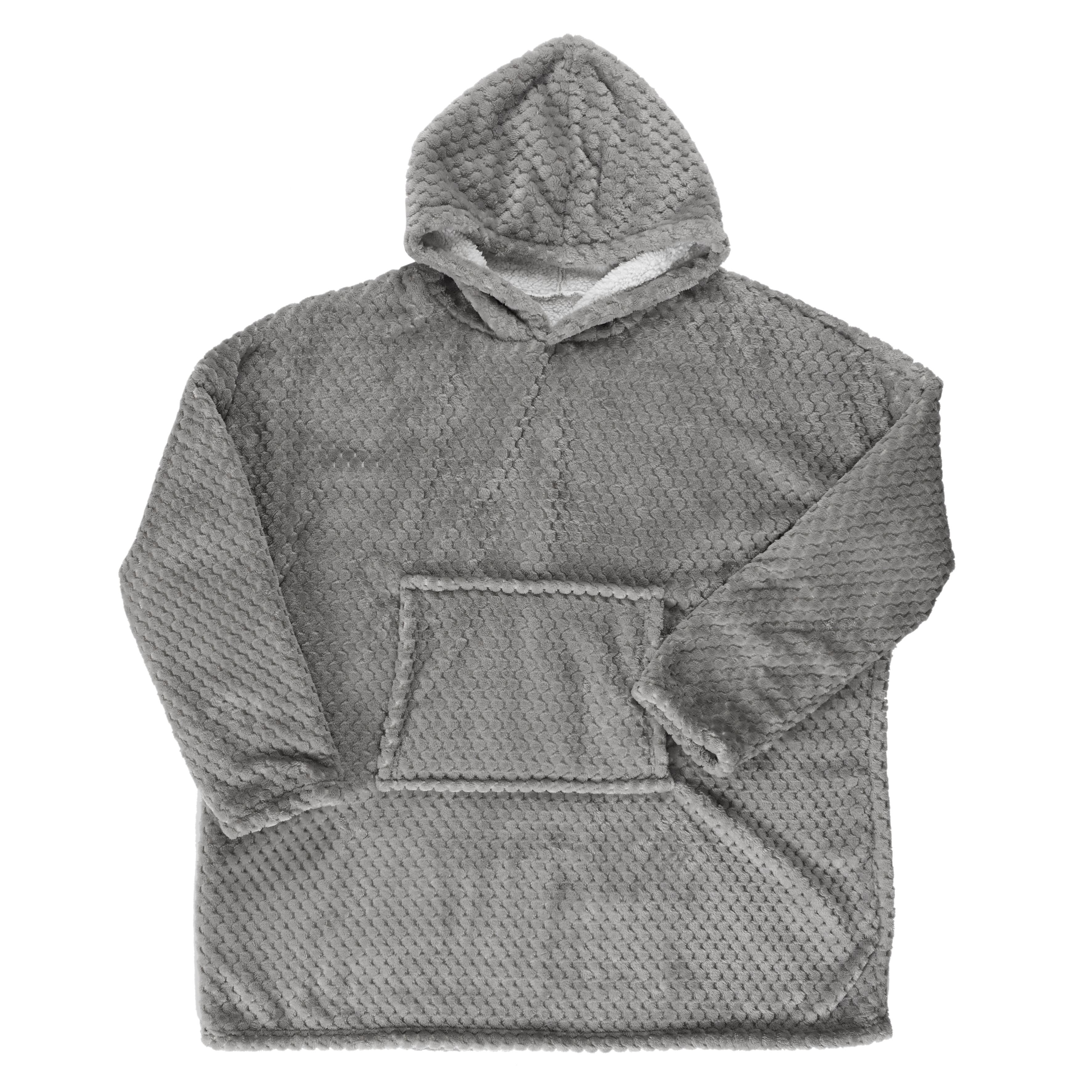 SWEAT PLAID VELOURS NID ABEILLE GRIS CLAIR