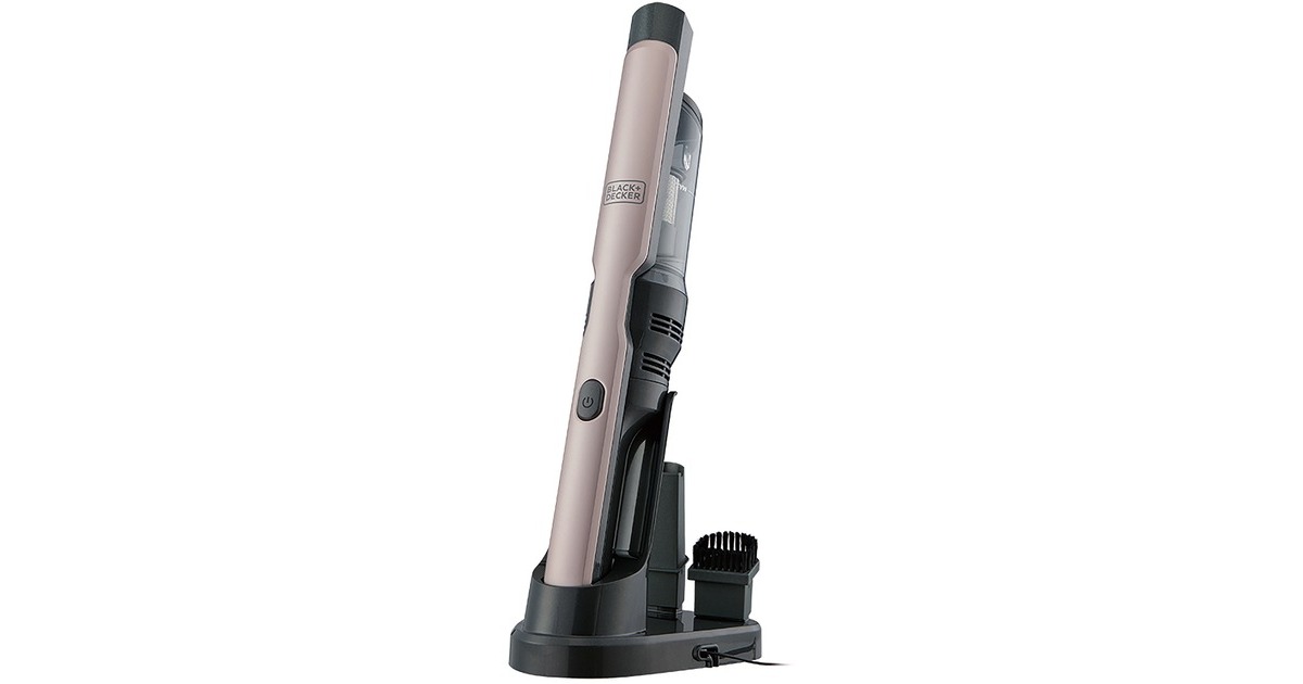 BLACK+DECKERDVC320BRG 12V 2.0Ah Brushless Kruimeldief met accessoires handstofzuiger  (Roségoud/grijs)
