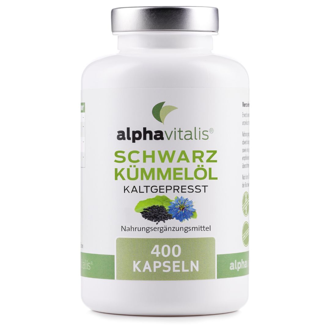 Alphavitalis® Schwarzkümmelöl Kapseln kaltgepresst