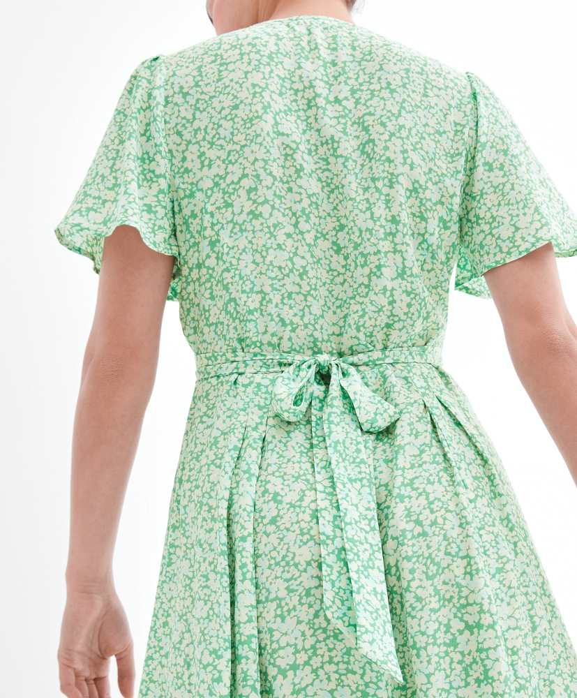 vestido longo floral