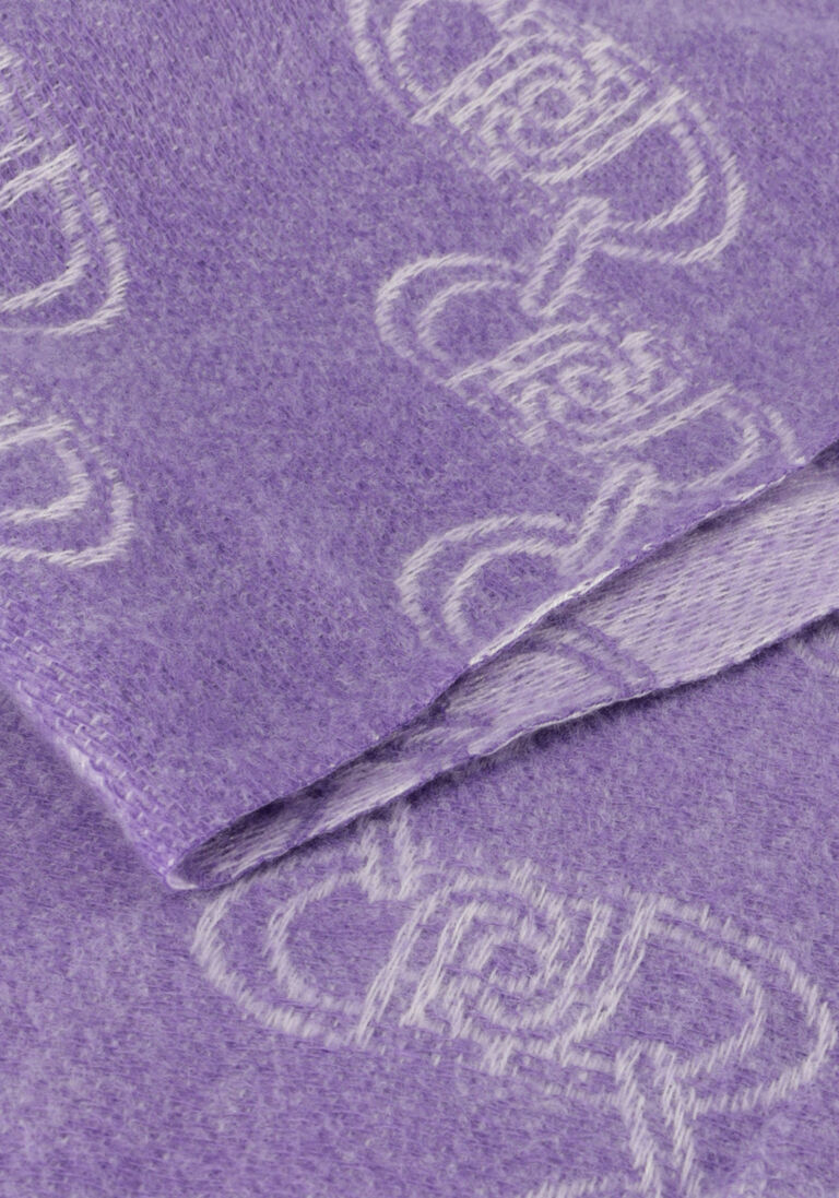 LIU JO paarse liu jo sjaal logo scarf/shawl 1