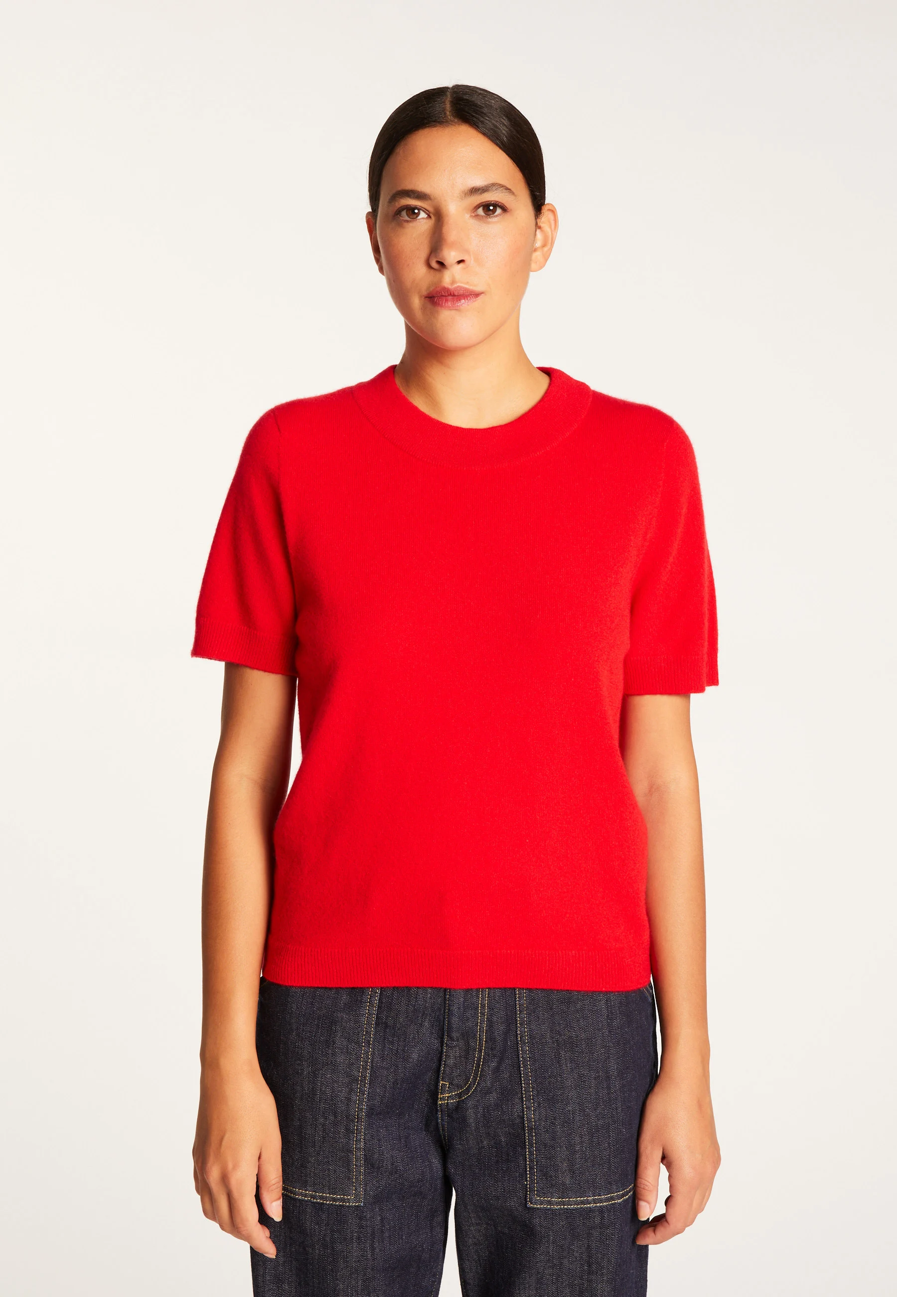 AUBRYAH24 - T-shirt en cachemire | Rouge