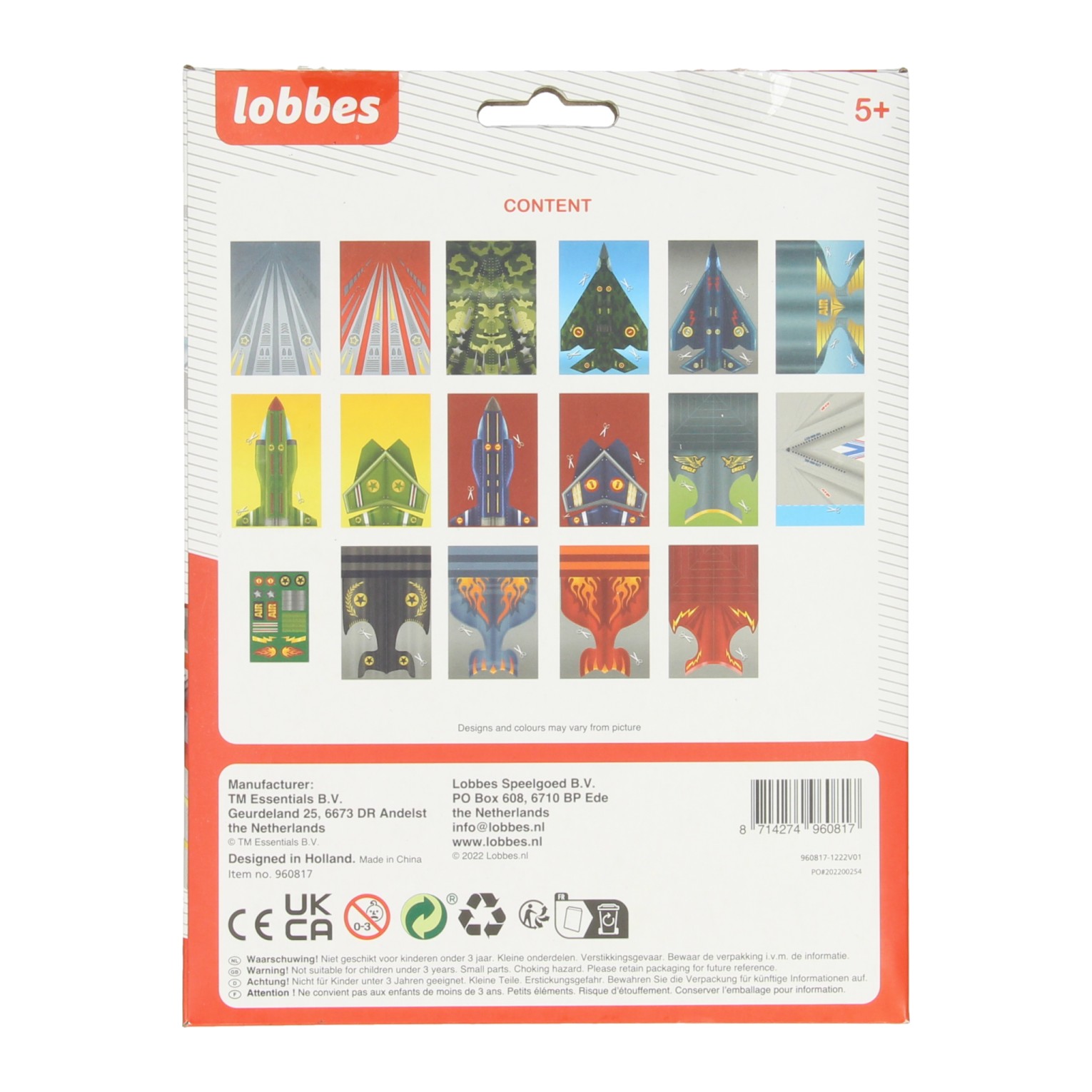 Lobbes Vliegtuigjes Vouwen, 14dlg.