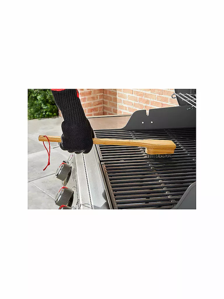 WEBER GRILL Grillbürste Bambus 45cm braun