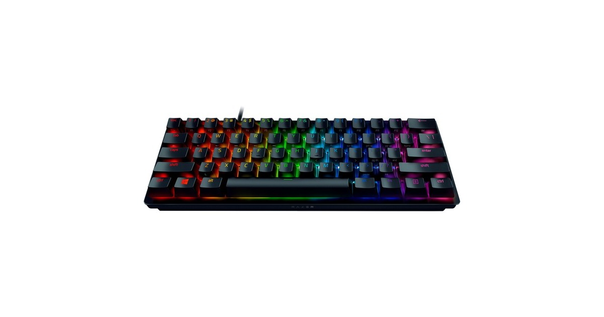 RazerHuntsman Mini, gaming toetsenbord  (Zwart, US lay-out, Razer Linear Optical (Red), RGB leds, TKL)