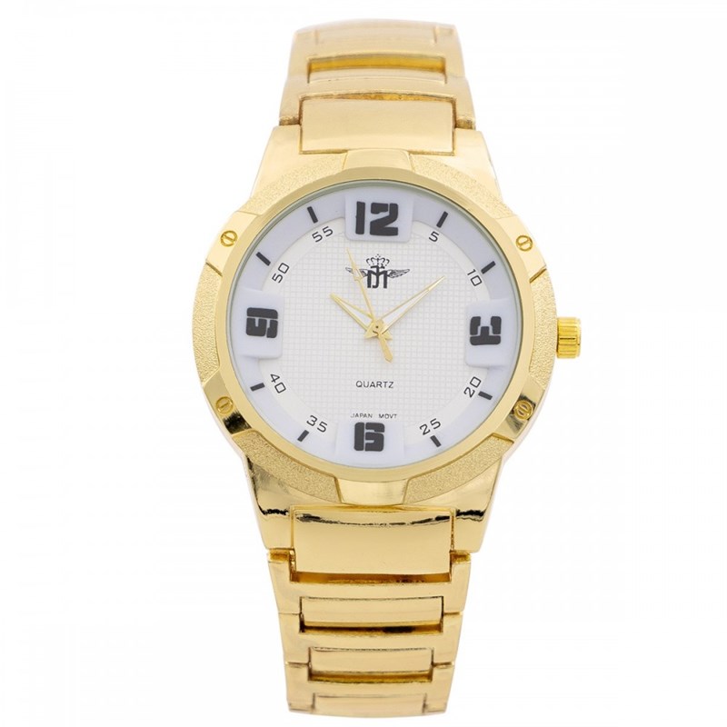 Montre Homme M. JOHN bracelet Acier Doré
