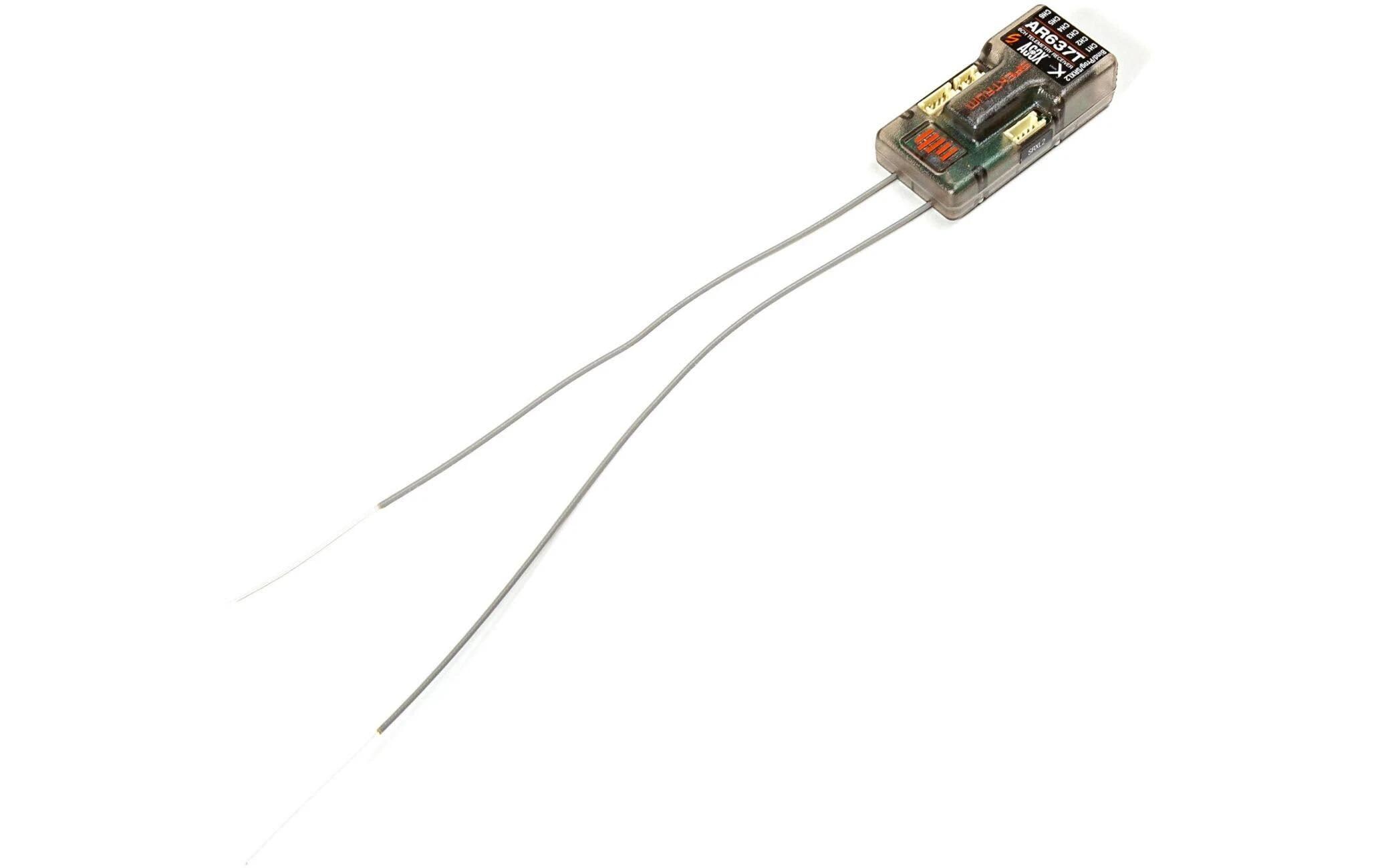 Empfänger AR637T+ 6 Kanal DSMX<br>6-Kanal AS3X+ und SAFE Telemetrieempfänger