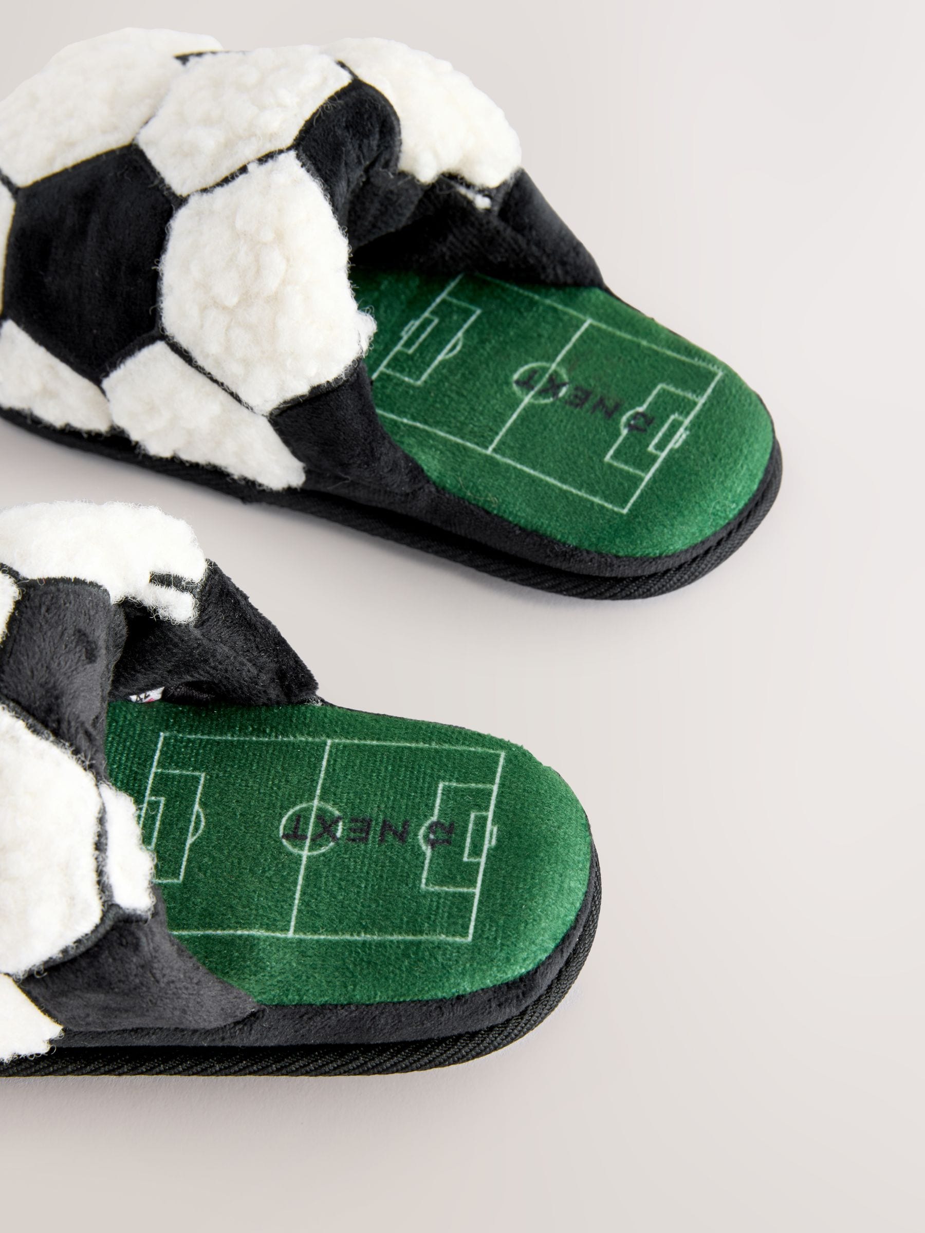 Zwart/wit - Football Slipper Mules
