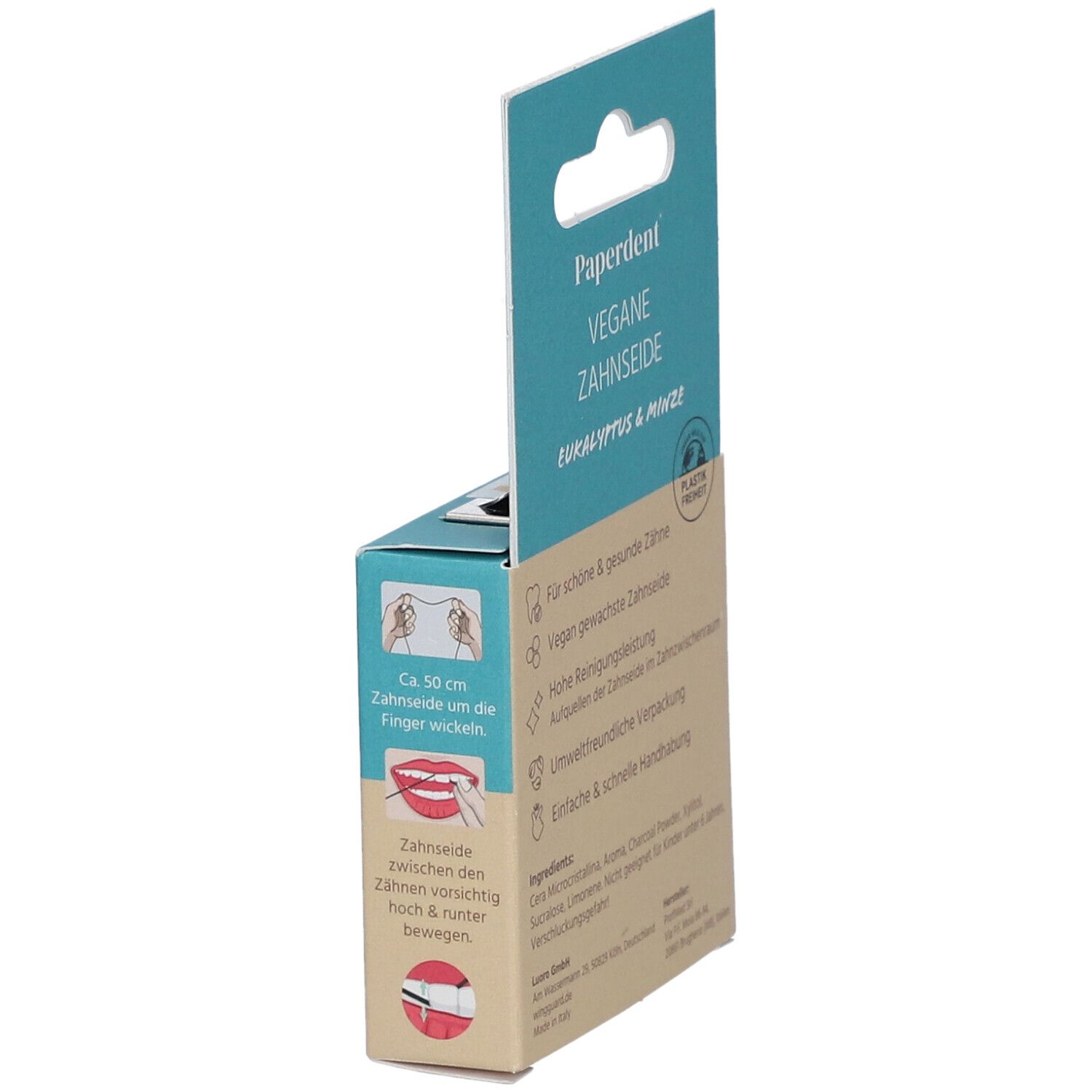 Paperdent® Zahnseide vegan Eukalyptus Minze