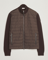 Moncler Full Zip Padded Cardigan Off White
