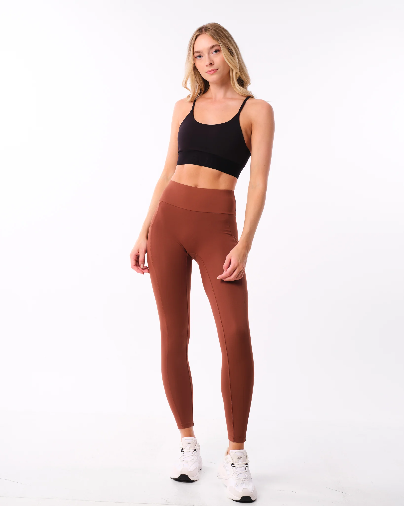 Bumpro Lively Scrunch Pocket Tights Brown Chocolate