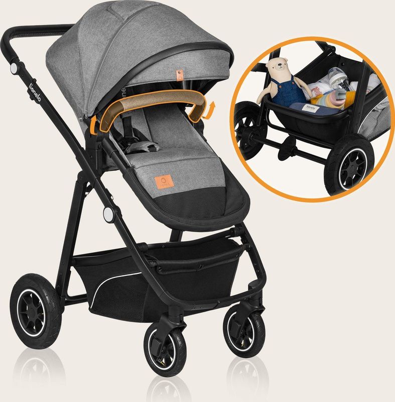 Lionelo Bianka - Kinderwagen 3 in 1 - incl. autostoel - 0-22kg - XXL - Buggy 3in1