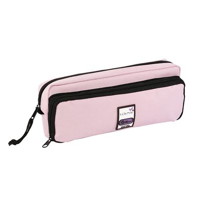 Trousse rectangulaire Big Teknik - 2 compartiments - disponible dans différentes couleurs - Viquel