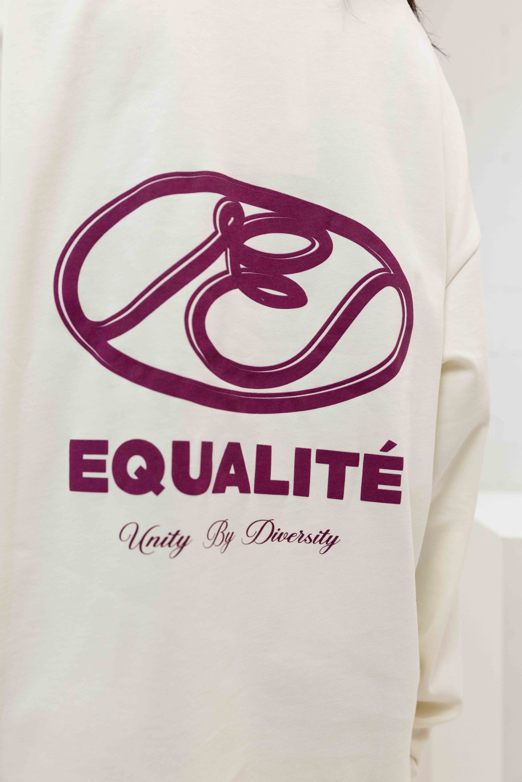 Equalité Arid Longsleeve T-Shirt Dames Gebroken Wit/Paars