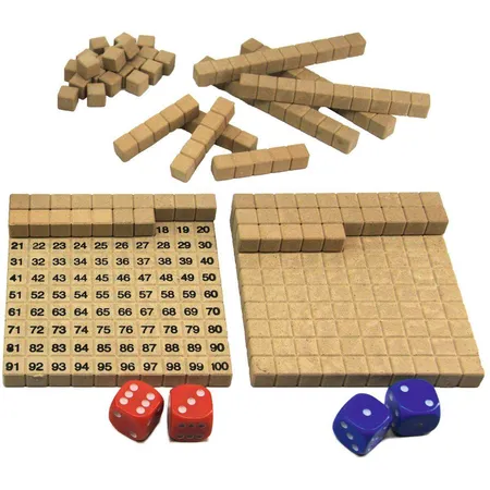 Wissner RE-Wood® Mathespiel Hunderterraum