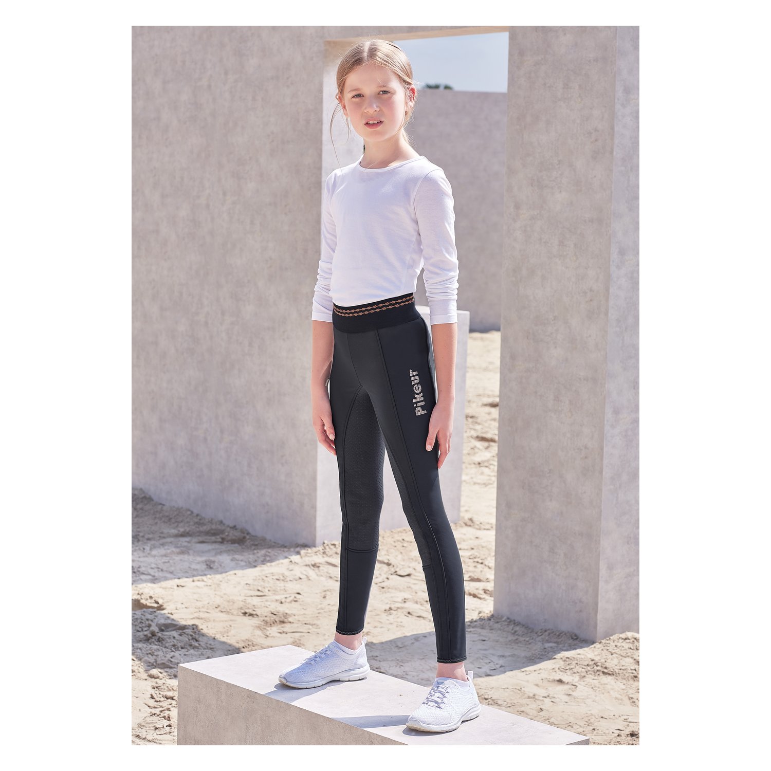 PIKEUR Reithose Ida Grip Athleisure - dark shadow