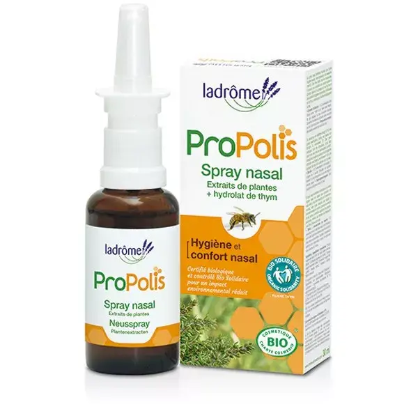 Spray Nasal Orgânico de Própolis Ladrome 20ml