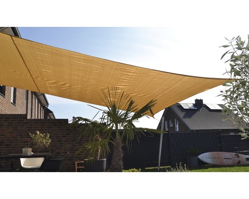 Rechthoekig parasoldoek, tarwebeige, 250x300 cm