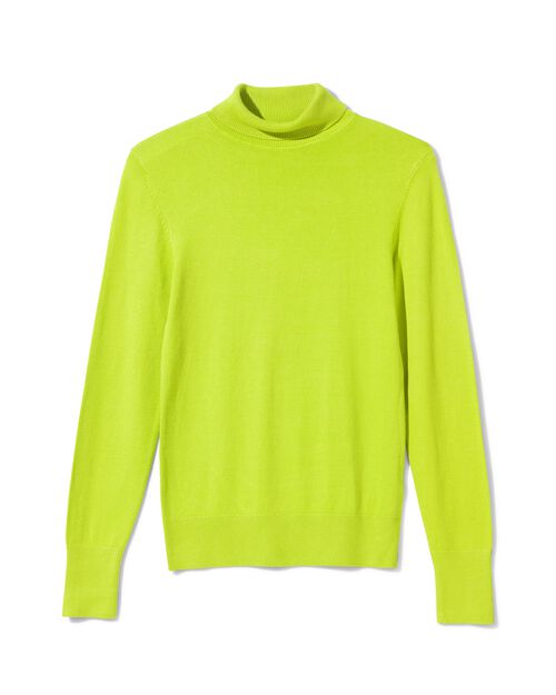 pull col roulé femme Lois vert