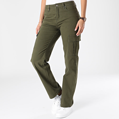 Pantalon Cargo Femme Vert Kaki
