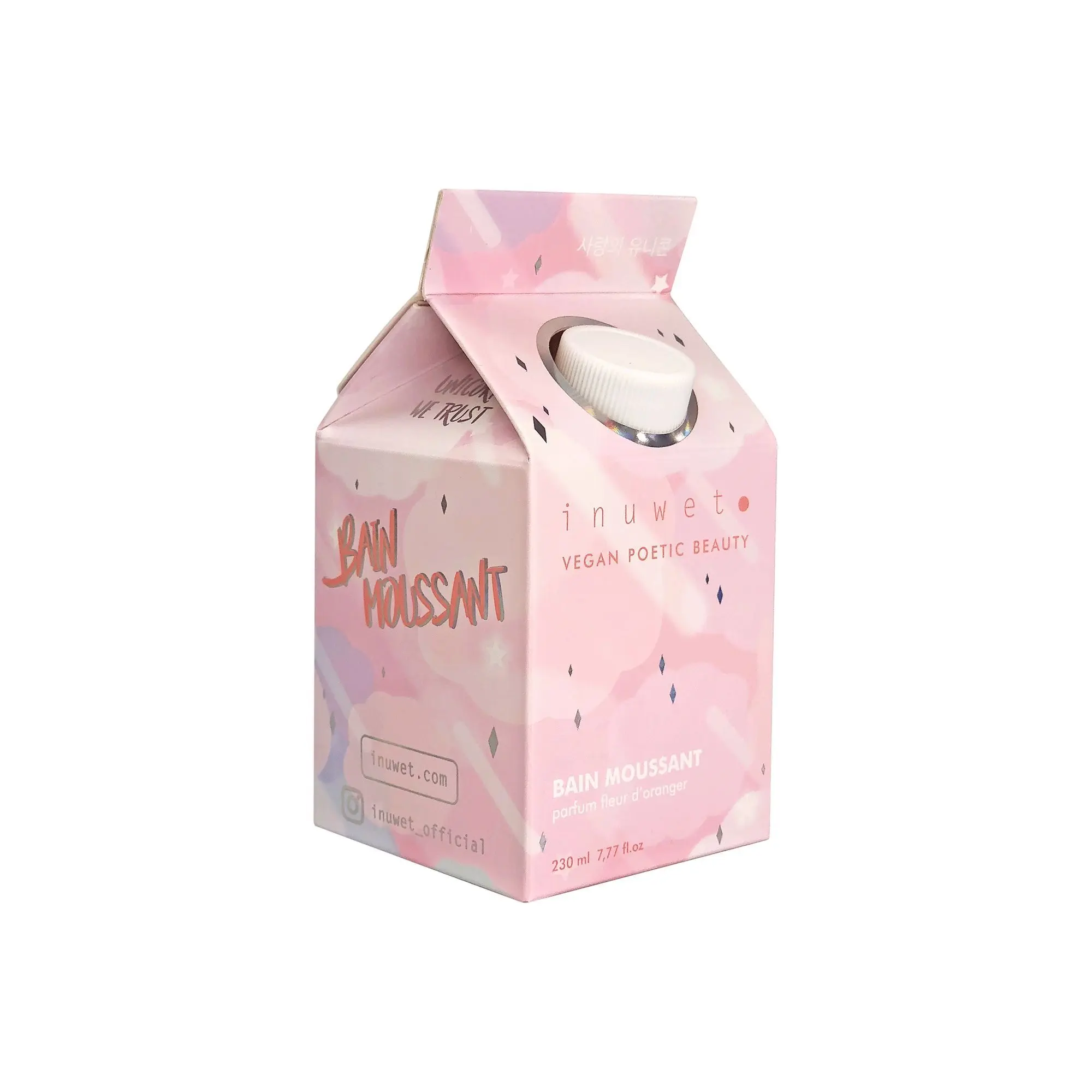 Inuwet - BAIN MOUSSANT FLEURIE MILKY BATH Bain moussant parfum fleur d'oranger- Gel douche