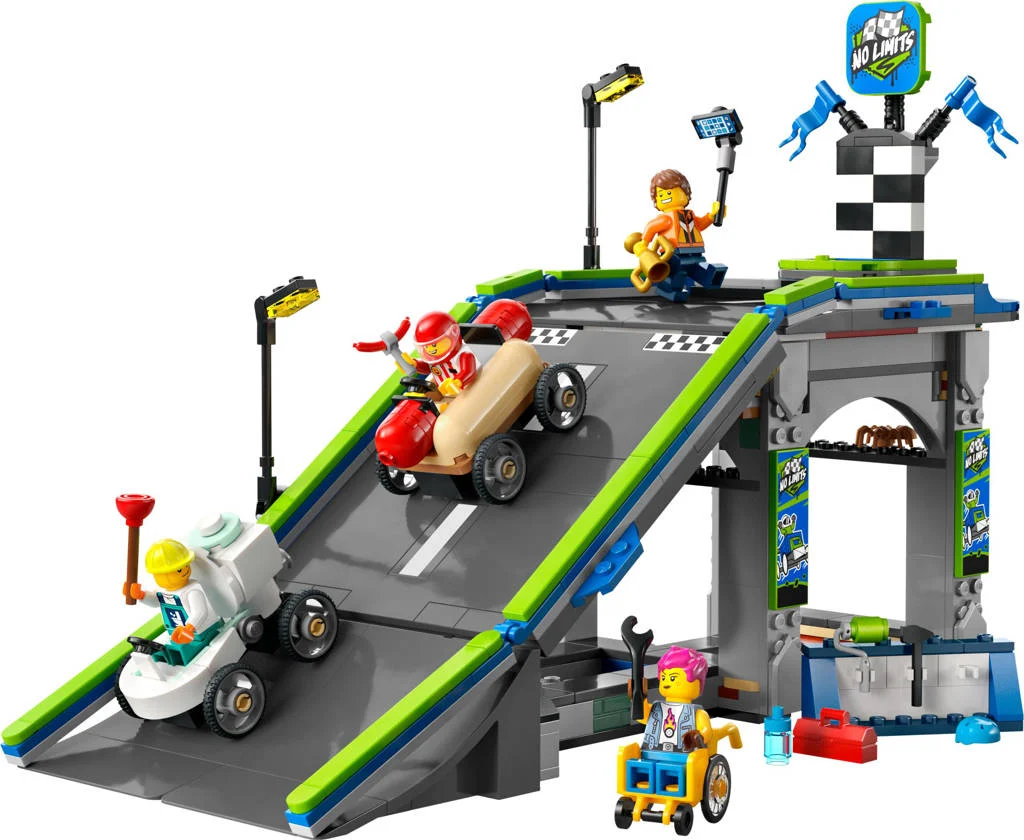 Snelle schans voor raceauto's zeepkistenset 60460