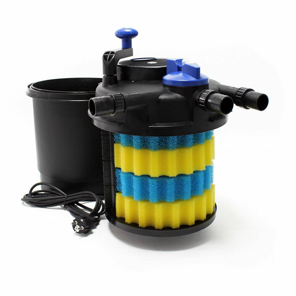 Kit set bassin 6000 litres 11 watts uvc pompe 3600 l/h tuyau 5 m kit de filtration