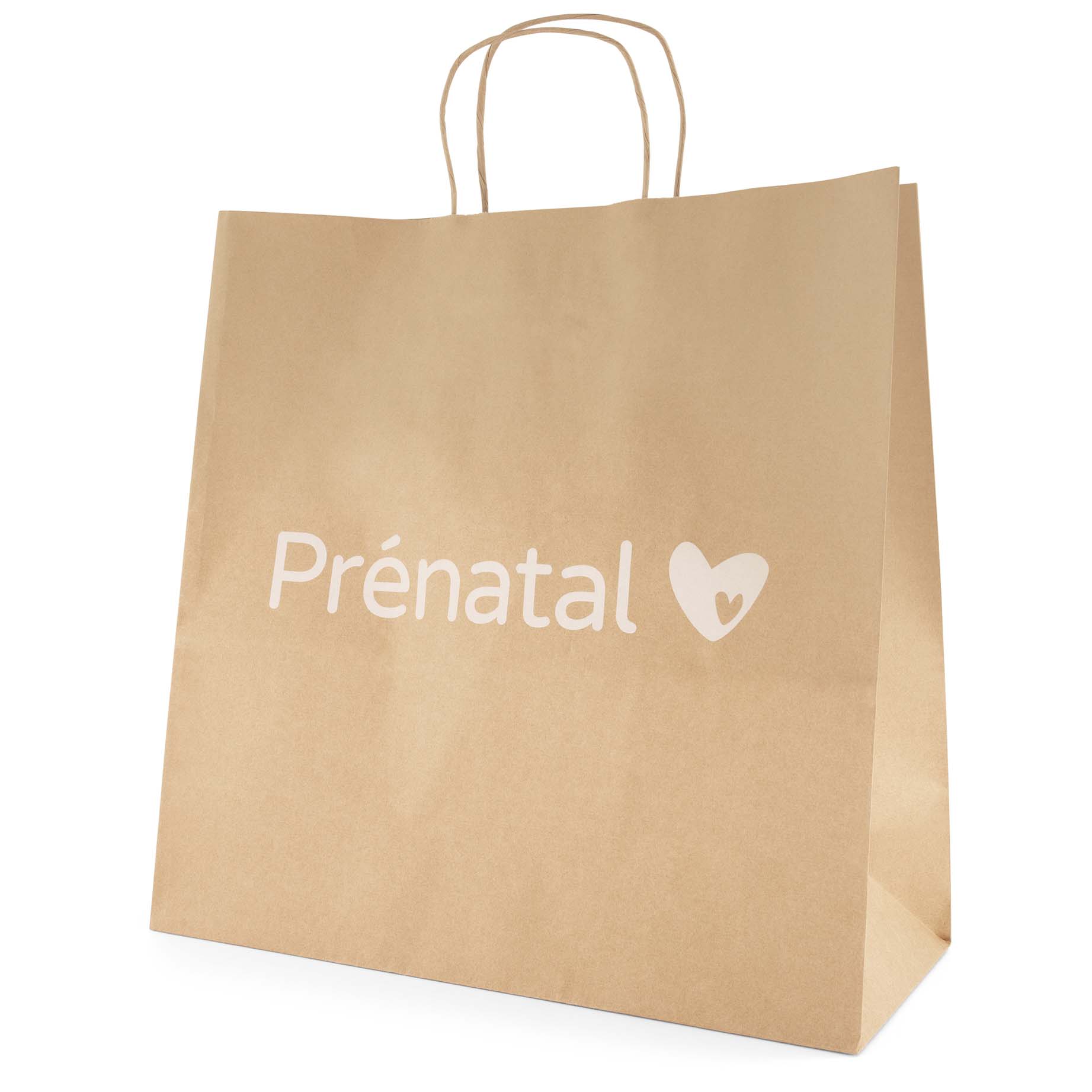 Prénatal papieren tas klein bruin - shop nu - Prénatal