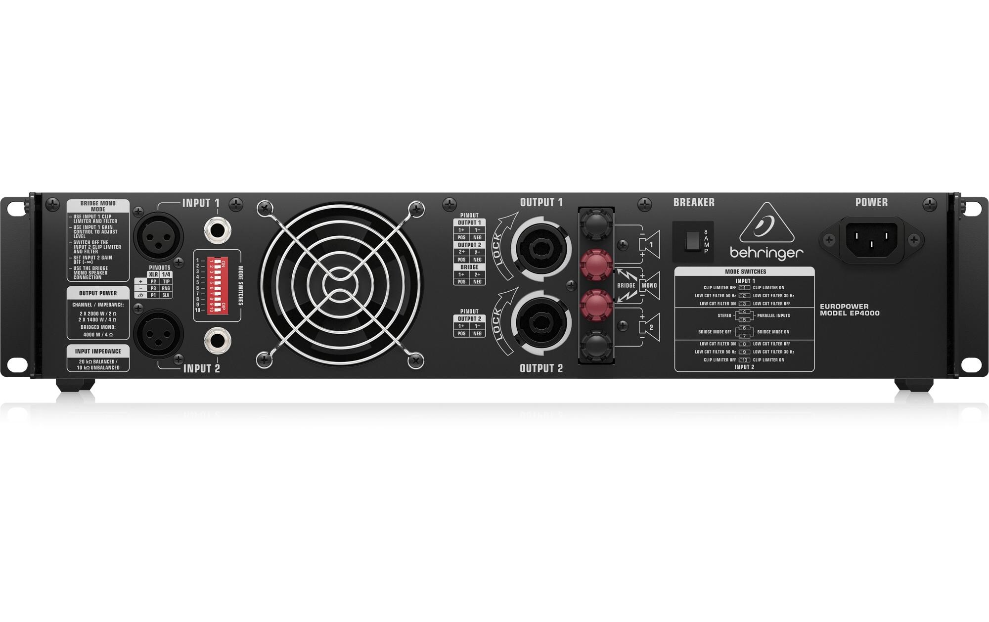 Endstufe EP4000<br>4000-W-Stereo-Endstufe mit ATR-Technologie