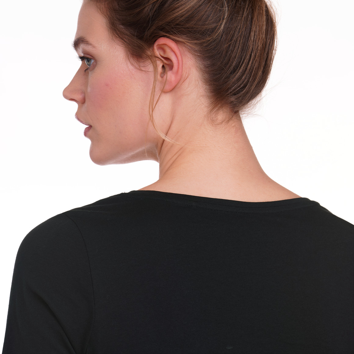 Gina Benotti Damen T-Shirt mit großem Print schwarz