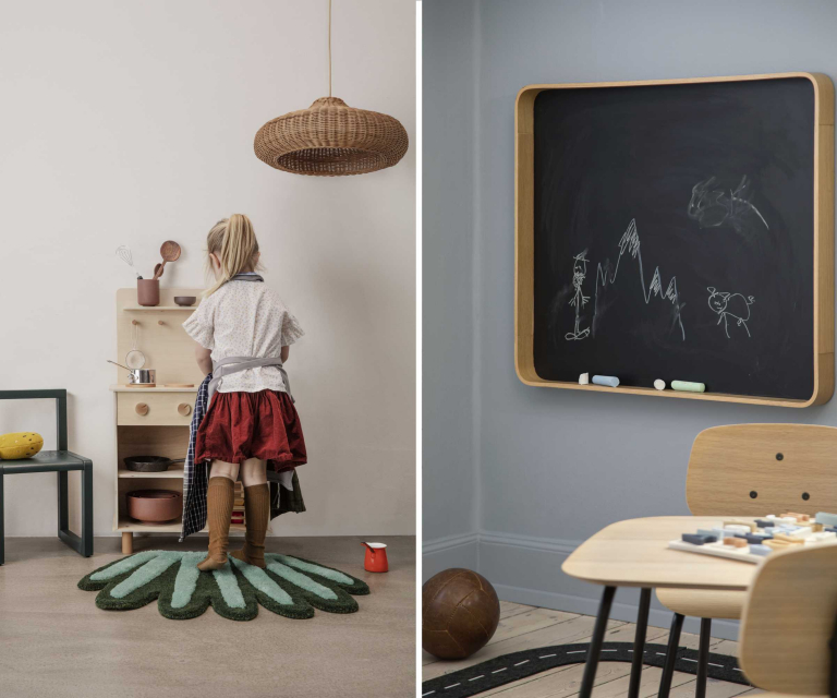 Ferm Living Little Architect kinderstoel donkerblauw