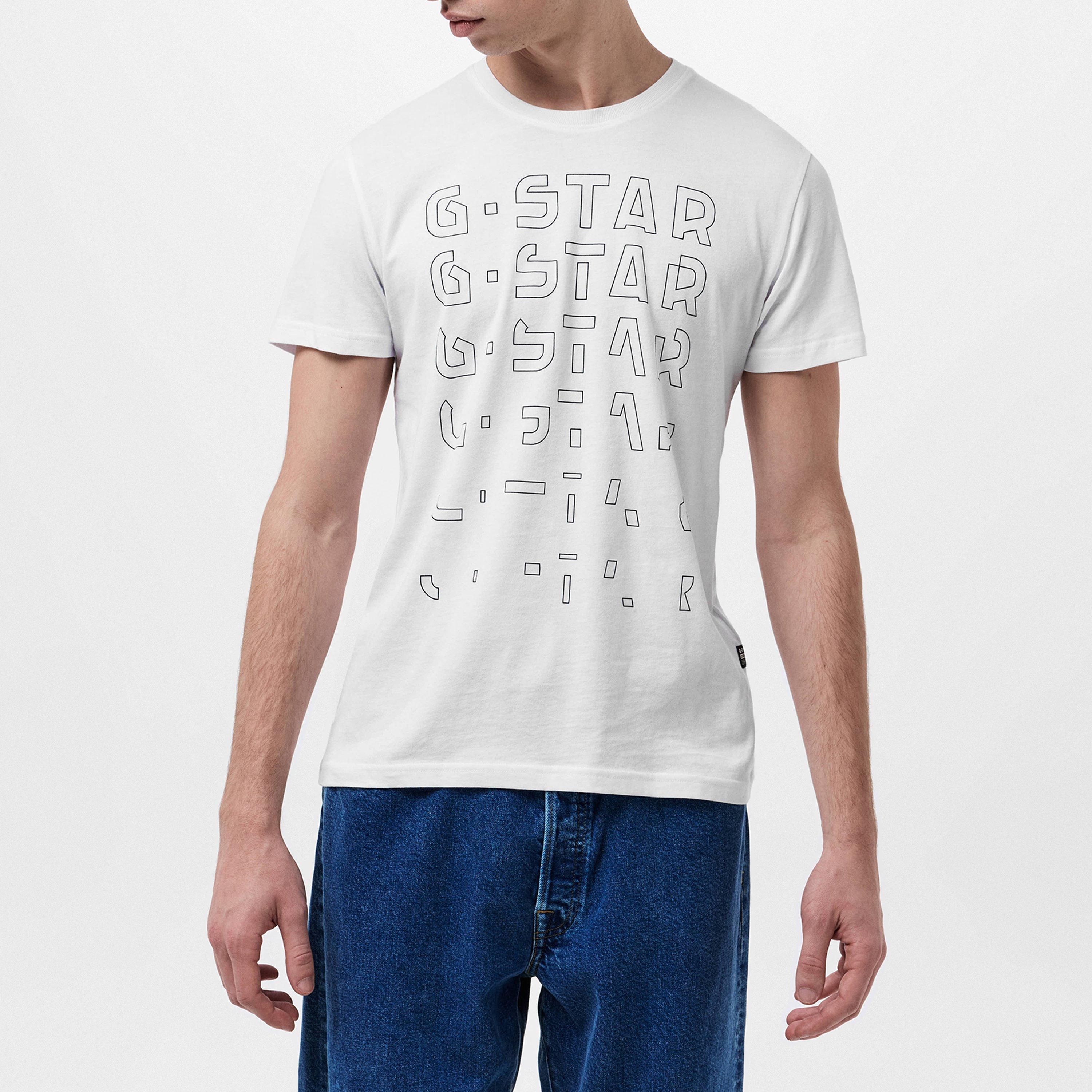 G Star Gradient Graphic T Shirt