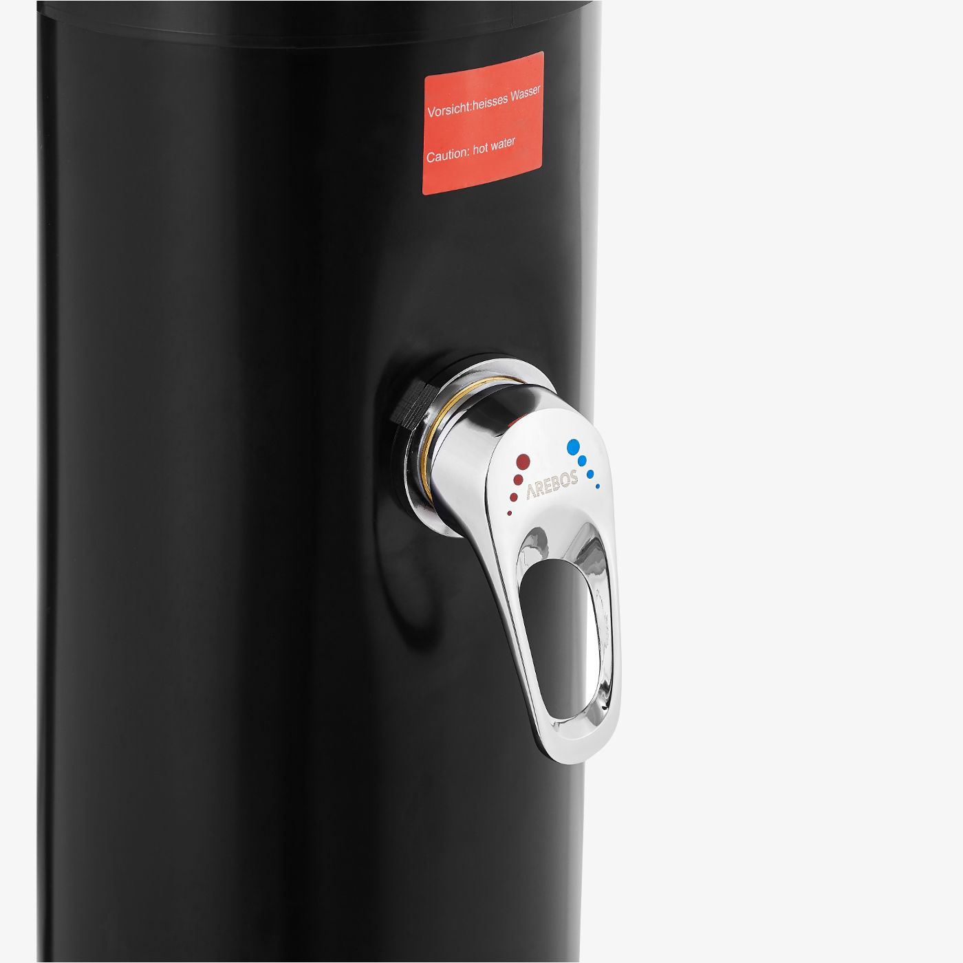 Solardusche 40L mit Thermometer & Handdusche schwarz