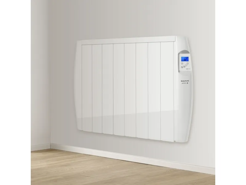 Taurus MALBORK CONNECT 1500, Konvektor elektrisk rumvarmer, IP24, Indendørs, Gulv, Væg, Hvid, LCD
