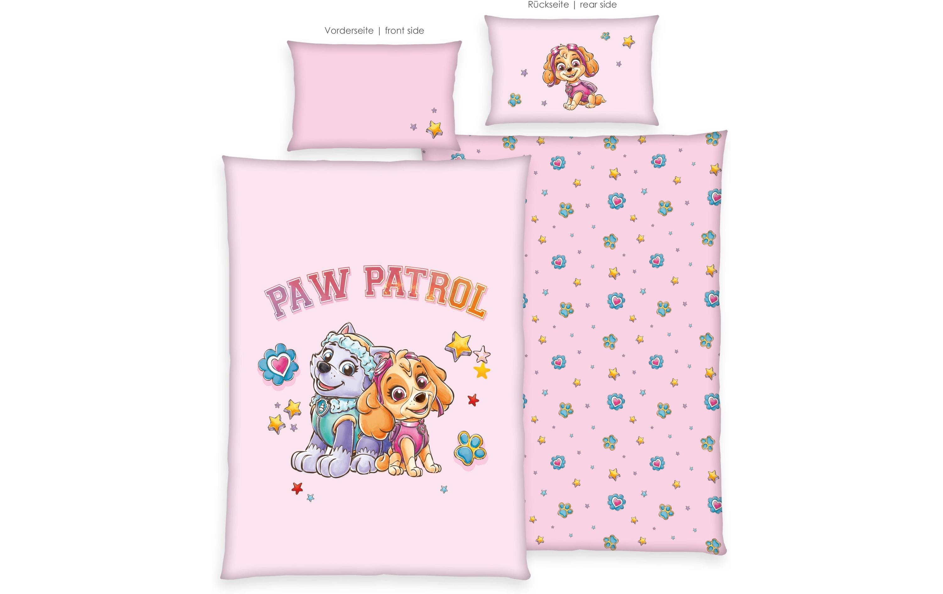 Kinderbettwäsche Paw Patrol 100 x 135 cm + 40 x 60 cmBettwäsche für Kinder
