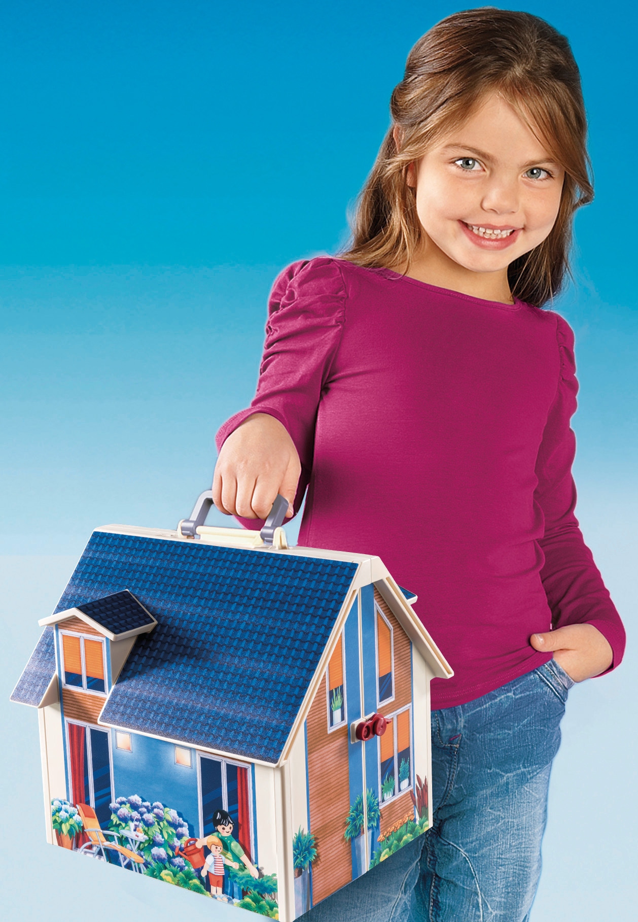 Playmobil® Konstruktions-Spielset »Mitnehm-Puppenhaus (70985), Dollhouse« Made in Europe