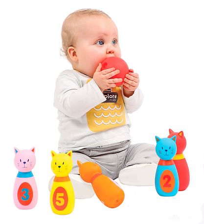 Ludi Bowling Set - Katzen - 6 Teile