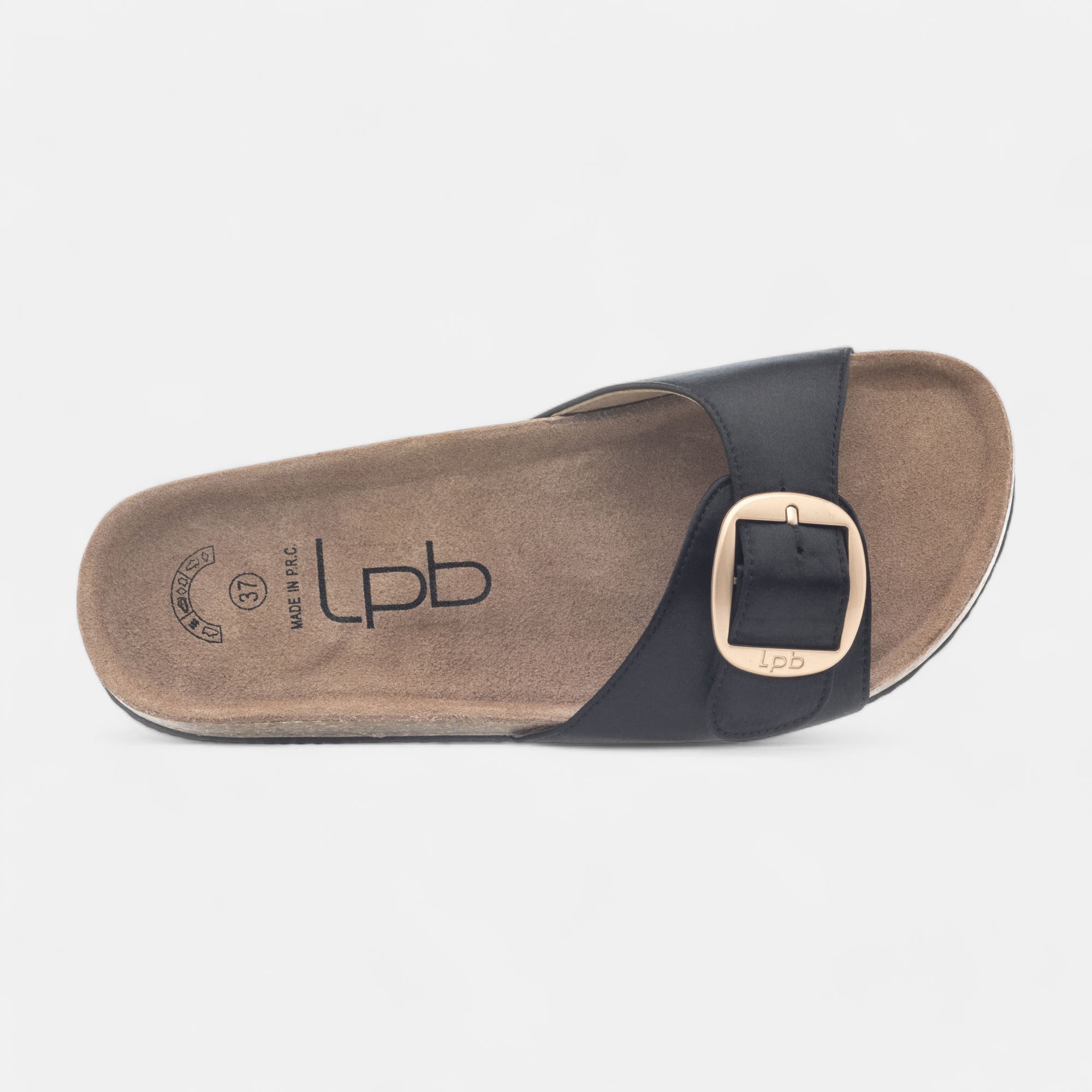 Mules semelle liège Femme noir