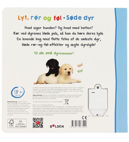 Forlaget Bolden Buch - Lyt, Rør og Føl: Søde Dyr