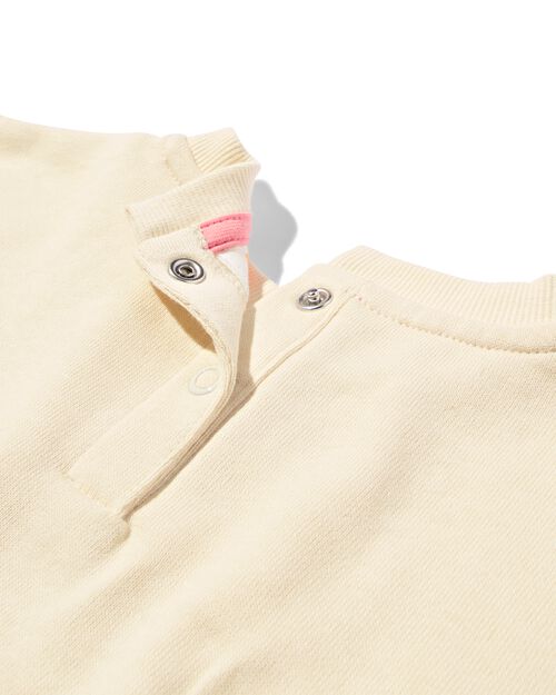 sweat chiens pour bébé écru