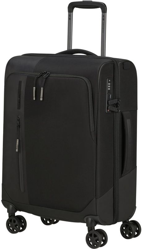 Samsonite - BIZ2GO TRVL Spinner 55 DF - Handbagage Koffer - Zwart - Recyclex