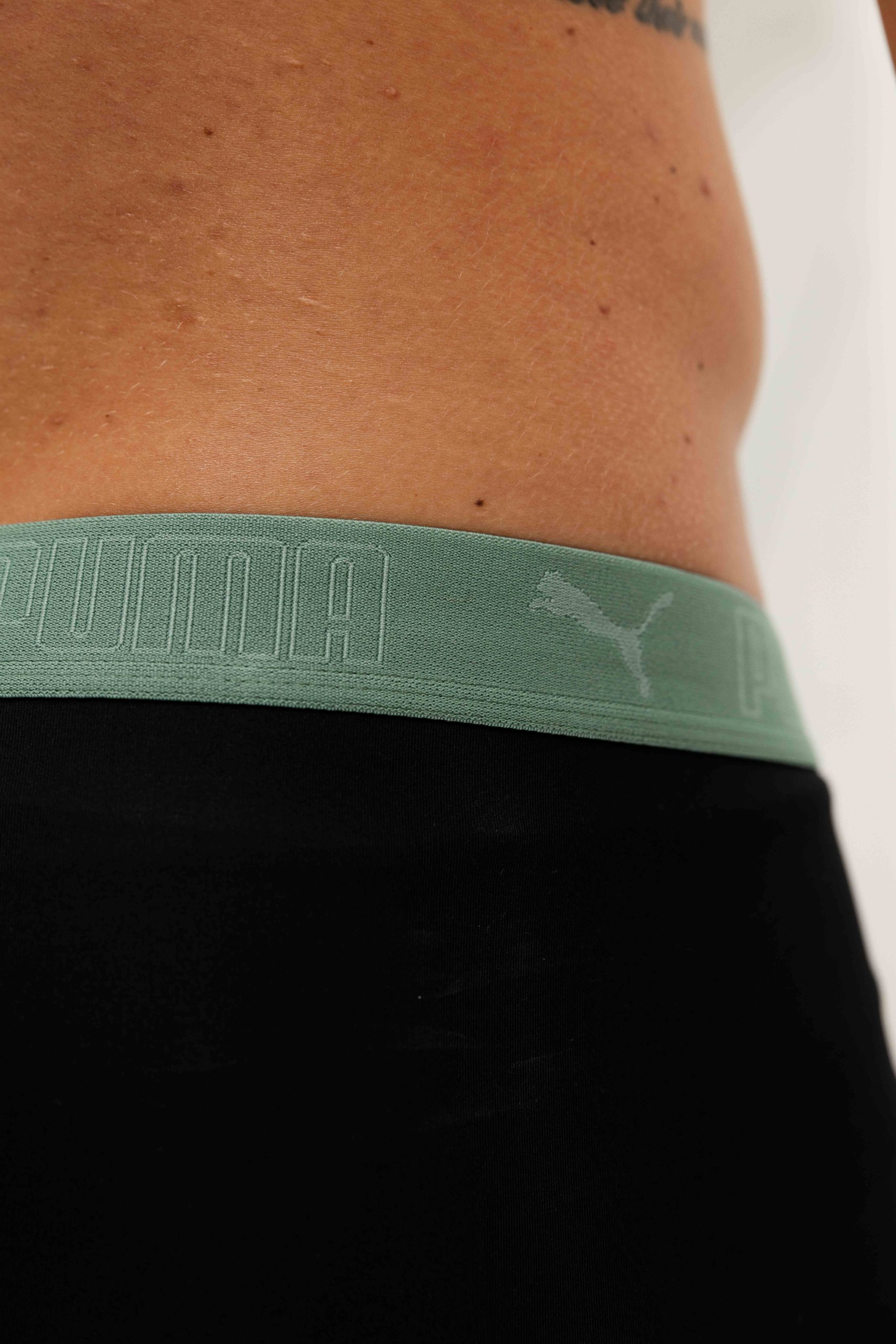 Puma Sport Microfiber Boxershorts Heren 2-Pack Groen/Zwart