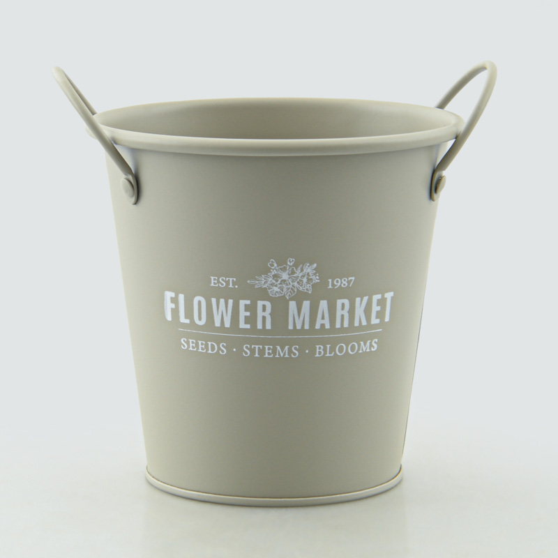 Cache pot métal 'Flower Market'